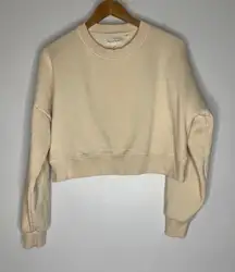 Pink‎ Soda Sport Small Crop Sweatshirt Light Peach CPB22