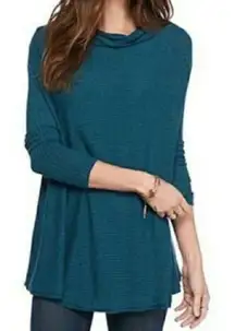 Free People Lover Rib Split blue/green Pullover