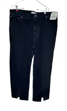 Abercrombie & Fitch Women Jeans '90s Relaxed High‎ Rise Ankle Slits 34/18R NWT