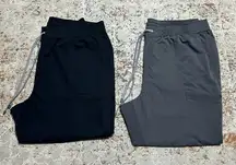 FABLETICS jogger scrub pants bundle of 2 pair size 3X gray black