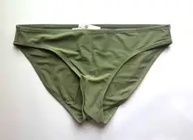 NEW Aerie Full Coverage Bikini Bottom Green Size Large