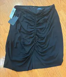 Aritzia Talula Ruched Black Skirt – Size M – NWT ✨