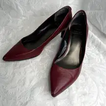 Monet High Heel Pumps Jane Burgundy/Maroon Size 10