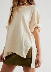 Free People Linen Blend Tee