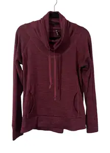 Kuhl LEA Rosewood Cowl Neck Long Sleeve Thumbhole Pullover Sweatshirt M Preppy