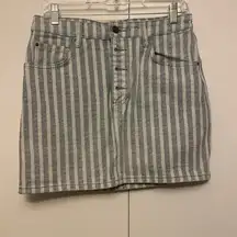 Billabong striped jean skirt