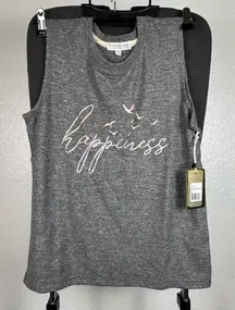 PJ Salvage Gray Happiness Short Sleeve PJ top