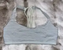 TWO Lululemon Sports Bras Women’s 8 Energy Stripes Athletic Yoga Crossback EUC