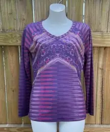 prAna the Baseball Portfolio v neck long sleeve tee