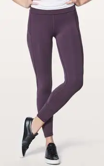 🍇 Lululemon In Movement Leggings – Size 6 – Dark Purple/Maroon 🍇