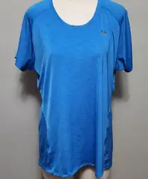 Under Armour blue neon contrast loose fit short sleeve tee size xl