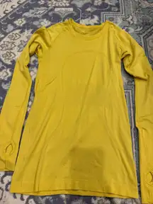 Soleil Yellow Lululemon Swiftly Tech Long Sleeve 6