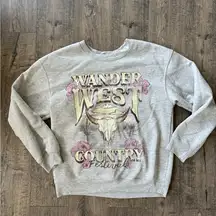 Wander West Cowgirl Country Crewneck