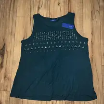 Apt. 9 Dark green tank top