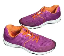 Vionic 335 Emerald 9030 Shoes 8 Wide Purple Orange Orthotic Athletic Sneakers