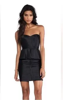 $398 BCBG MAXAZRIA Black Bandage Dress Size 0