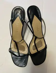 Ralph Lauren slip on black heels size 9.5