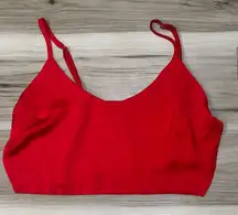 Tobi Red Loose Fit Cropped Tank Top Women’s Small
