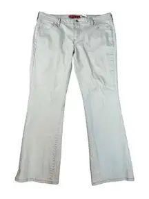 vintage y2k levi’s 518 super low rise bootcut stretch flared leg khaki jeans 17