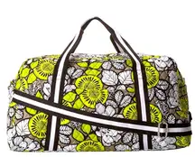 Vera Bradley Citron Travel Duffle Overnight weekender strap bag