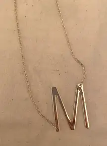 M Letter Necklace