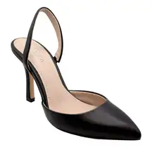 Women's Charles by Charles David Iniko Strappy Black Pointed Toe Pump sz 8 Glam