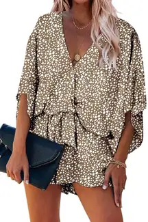 leopard print romper