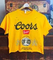 Coors Distressed Crop Top