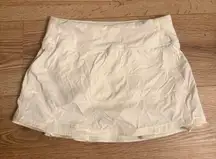 Lululemon White Pace Rival Skirt - size 2