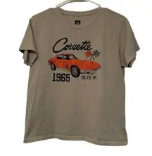 1965 Corvette GM Tan Shirt Size Large EUC #0933