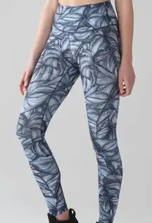 Lululemon Blue Jungle Alpine Wunder‎ Under High Rise Leggings