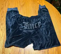 Juicy Couture Bedazzled Velvet Joggers Y2K 2000s Size Large