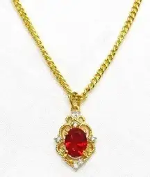 Red Ruby Necklace