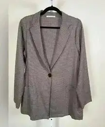 Chris & Carol Blazer With Small Houndstooth Pattern Size Large