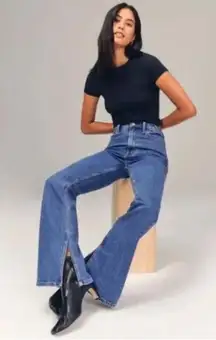 Abercrombie & Fitch The Vintage Flare High Rise Jeans Sz.30 Split Leg Curve Love