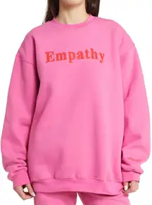 The Mayfair Group Empathy hot pink fuchsia Bold Pink 'Empathy' Sweatshirt