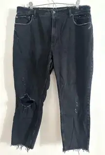 Abercrombie & Fitch The Skinny High Rise Distressed 14 Short