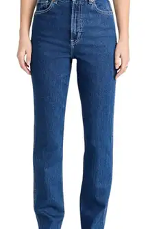 Reformation Pamela Ultra High Rise Straight Leg Jeans in Wallis 25