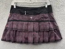 Lululemon Run Pace Setter Skirt Skort We Are From Space Tennis Golf Women's 6