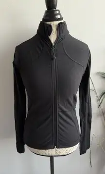 Lululemon Size 6 Womens Black‎ Full Zip Stand Collar Pocket Gym Track Jacket