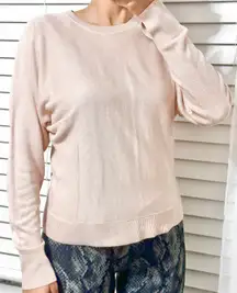 cashlu knit pullover pink bliss batwing sweater