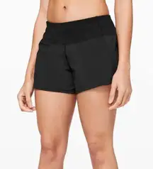 Lululemon Black Run Times Short 4"