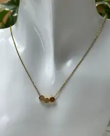 Eklectyc Elegant Dainty Gold Necklace - Delicate Minimalist Circle Necklace