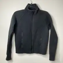 Lululemon black full zip jacket‎ size 6