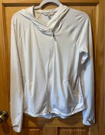 Athleta Pacifica Illume UPF Relaxed Jacket white women’s M