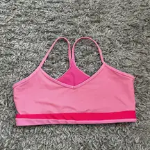 LoveShackFancy x Beach Riot Layla Top, Bright Pastel Sz XL Pink