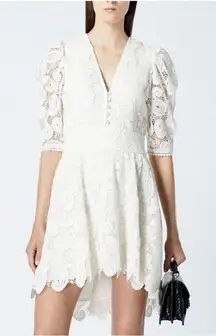 The Kooples Women's Cream Lace Mini Dress Size 0