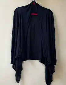 H&M | Elegant Navy Draped Knit Shrug Cardigan XS