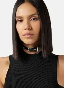 NWT VERSACE Studded Leather Chocker, New in Box