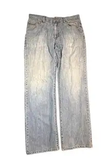 Scott Barber Jeans Mens 38x34 Light Wash Classic Fit Straight Leg Everyday Denim